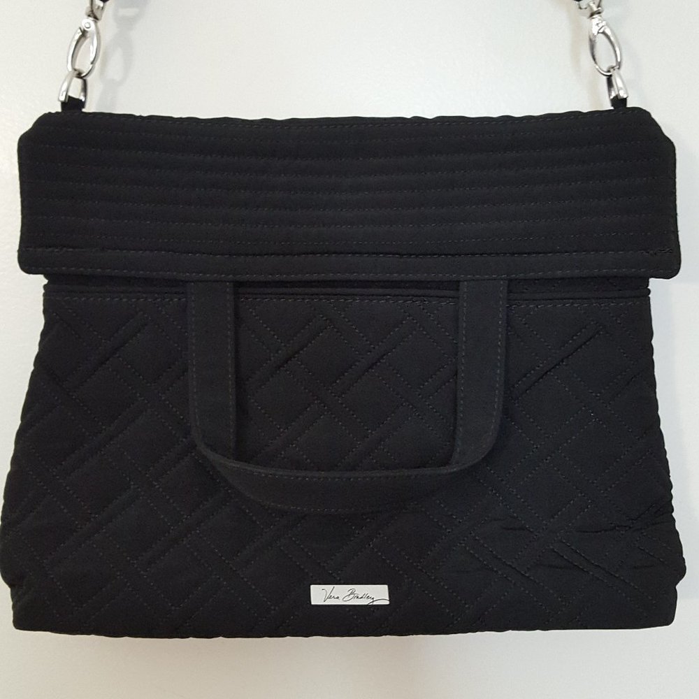 Vera Bradley Quilted BLACK CONVERTIBLE CROSSBODY